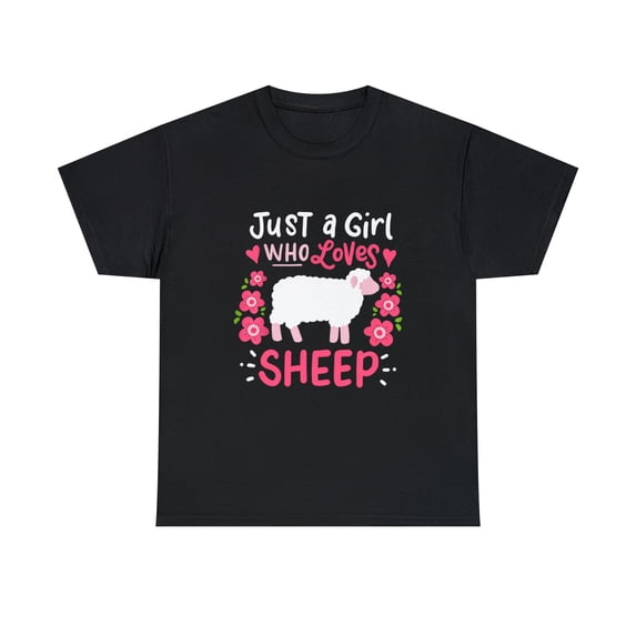 Just A Girl Who Loves Sheep for Sheep Lovers Funny Tshirt
