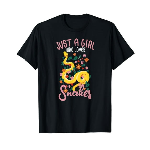 Just A Girl Who Loves Snakes Sayings Animal Snake Lover T-Shirt