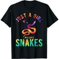 thumbnail image 1 of Just A Girl Who Loves Snakes Snake Lover Funny Snake T-Shirt, 1 of 3