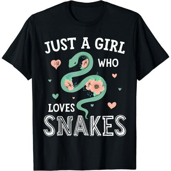 Just A Girl Who Loves Snakes Women Snake Lover T-Shirt