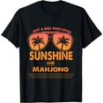 thumbnail image 1 of Just A Girl Who Loves Sunshine And Mahjong For Woman T-Shirt, 1 of 4