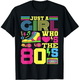 Neon Party Shirt This Girl Glows Retro 80'S Neon Party Shirt This Girl Glows Retro 80'S