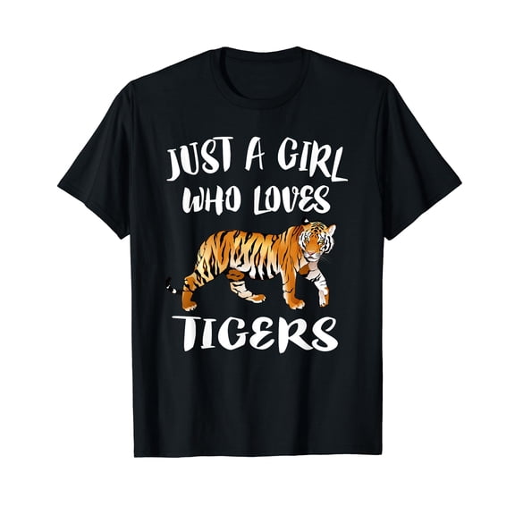 Just A Girl Who Loves Tigers Tiger Animal Lover Gift T-Shirt