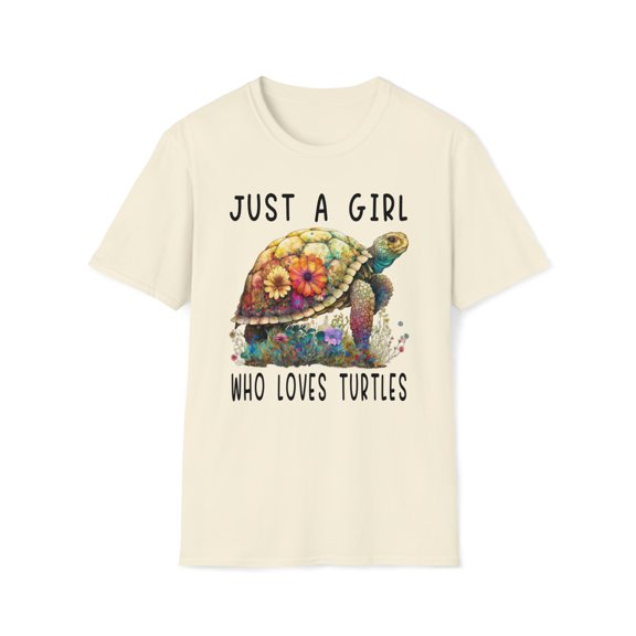 Just A Girl Who Loves Turtles, Gildan Unisex T-Shirt, Graphic Tee, S-3XL