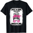thumbnail image 1 of Just A Girl Who Loves Wrestling Funny Wrestle Lover T-Shirt, 1 of 3