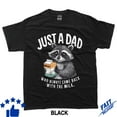 Just A Kawaii Raccon Dad Who Always Came Back with the Milk T-Shirt