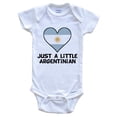 thumbnail image 1 of Just A Little Argentinian Baby Bodysuit - Funny Argentina Flag Baby Bodysuit, 6-9 Months White, 1 of 2