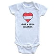 thumbnail image 1 of Just A Little Austrian Austria Flag Heart Baby Bodysuit, 1 of 2