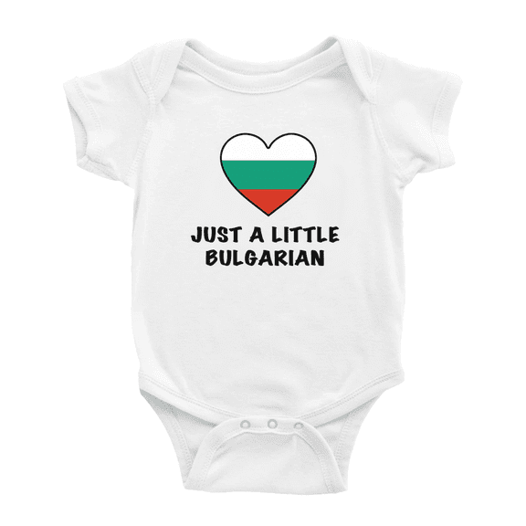 Just A Little Bulgarian Cute Baby Bodysuit For Boy Girl Baby Clothes