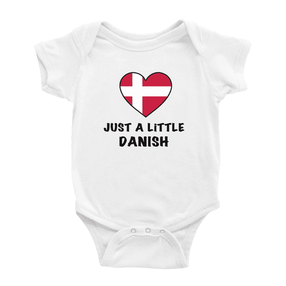 Just A Little Danish Heart Cute Baby Clothing Bodysuits For Boy Girl