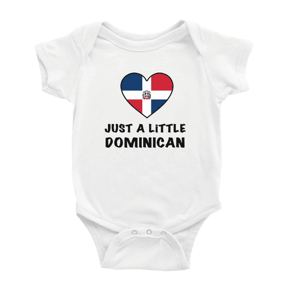 Just A Little Dominican Cute Baby Clothing Bodysuits For Boy Girl