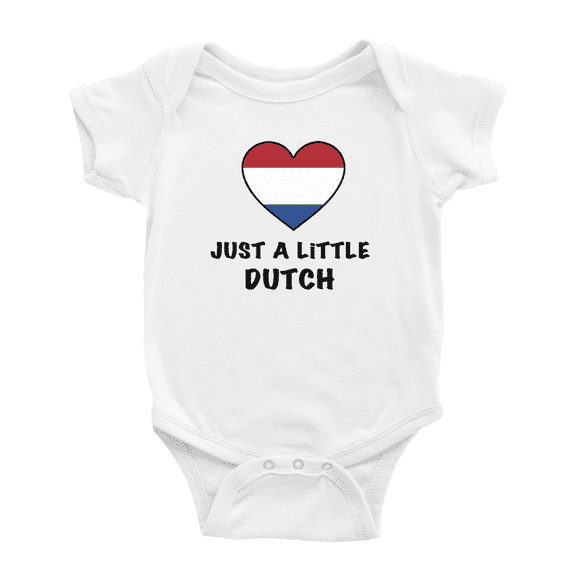 Just A Little Dutch Funny Baby Bodysuit For Boy Girl