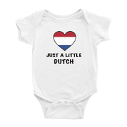 Just A Little Dutch Funny Baby Bodysuit For Boy Girl