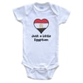 thumbnail image 1 of Just A Little Egyptian Egypt Flag Heart Baby Bodysuit, 1 of 2