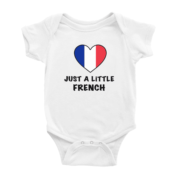 Just A Little French Funny Baby Bodysuit For Boy Girl