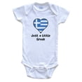 thumbnail image 1 of Just A Little Greek Greece Flag Heart Baby Bodysuit, 1 of 2