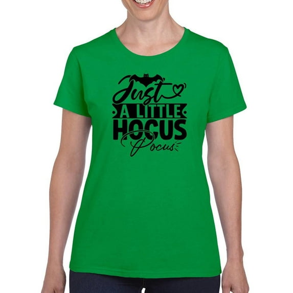 Just A Little Hocus. Pocus T-Shirt Women -Image by Shutterstock, Female 5X-Large