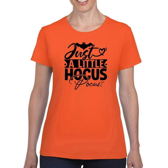 Just A Little Hocus. Pocus T-Shirt Women -Image by Shutterstock, Female Large