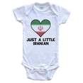 thumbnail image 1 of Just A Little Iranian Baby Bodysuit - Funny Iran Flag Baby Bodysuit, 6-9 Months White, 1 of 2