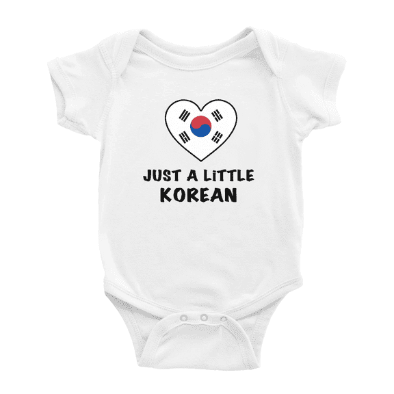 Just A Little Korean Funny Baby Clothing Bodysuits For Boy Girl