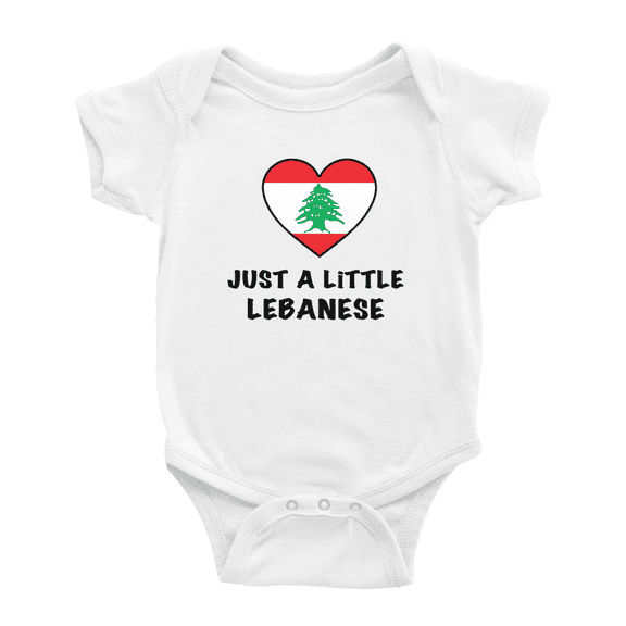 Just A Little Lebanese Funny Baby Bodysuit For Boy Girl