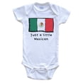 thumbnail image 1 of Just A Little Mexican Funny Cute Mexico Flag Baby Bodysuit, 1 of 2