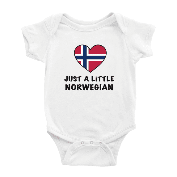Just A Little Norwegian Cute Baby Bodysuit