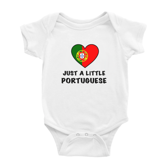 Just A Little Portuguese Funny Baby Clothing Bodysuits