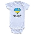 thumbnail image 1 of Just A Little Rwandan Rwanda Flag Heart Baby Bodysuit, 1 of 2