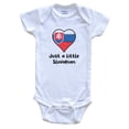 thumbnail image 1 of Just A Little Slovakian Slovakia Flag Heart Baby Bodysuit, 1 of 2