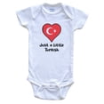 thumbnail image 1 of Just A Little Turkish Turkey Flag Heart Baby Bodysuit, 1 of 2