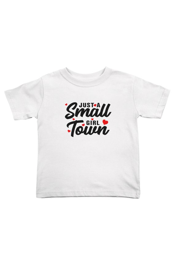 Just A Small Town Girl Cute Toddler T-Shirts for Boys Girls (White, Youth XL)