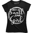 thumbnail image 1 of Just A Small Town Girl - Living In A Lonely Word Music Women's T-Shirt, 1 of 4