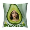 thumbnail image 1 of Just A Who Loves Avocados Throw Pillow Cover, Acocado Lover Gift Pillowcase, Funny Avocados Gift, Vegetarian Gift Pillowcase Birthday Christmas Wedding Gift for Women, 1 of 5