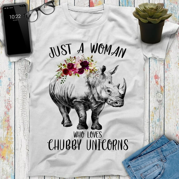 Just A Woman Who Loves Chubby Unicorns Hippo Unicorn Shirt, Unicorn Birthday, Girl Unicorn Shirt, Unicorn Gift, Unicorn Clipart