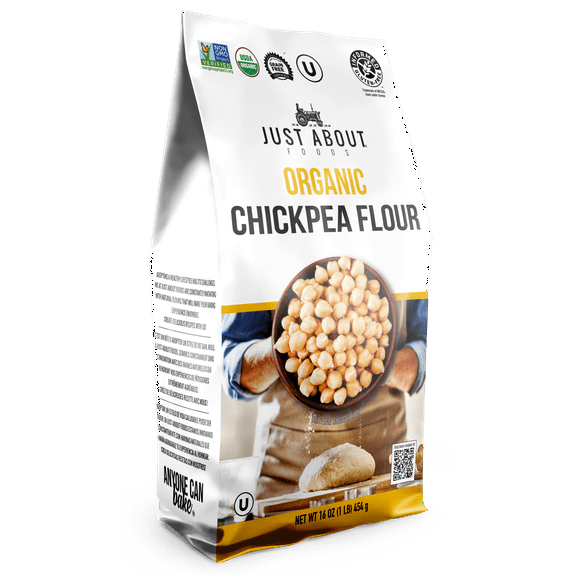 Just About Foods, All-Purpose Flour, Chickpea, 1 lb. Bag