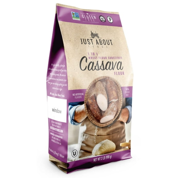 Just About Foods Cassava Flour 2 lb (Pack of 4)