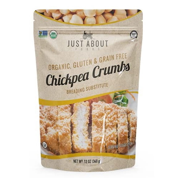Just About Foods Organic Chickpea Bread Crumbs 12 oz (340g)