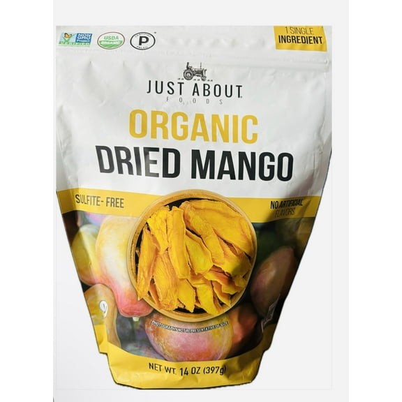 Just About Foods Organic Dried Mango 14 oz
