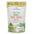 thumbnail image 1 of Just About Foods Organic Dried Mango Diced Single Serve  10 oz - includes 10 lunch packs -each bag contains 1 oz, 1 of 6
