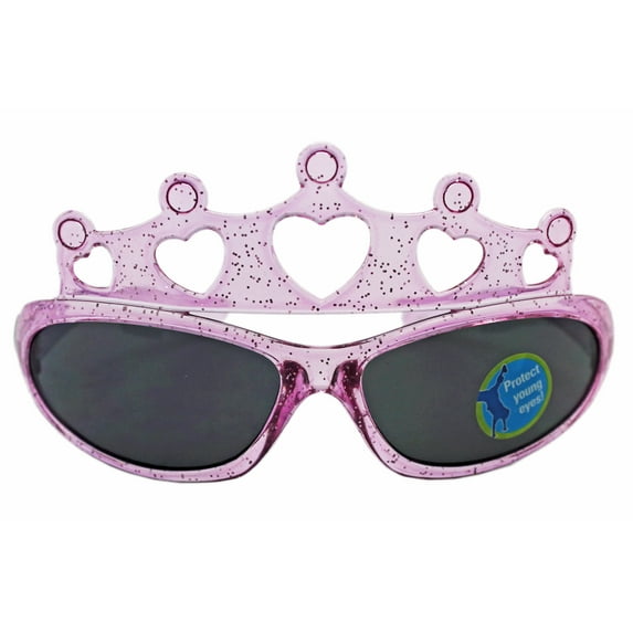 Just Add KidZ: TiaraZ Sparkly Light Pink Princess UVA/UVB Protection Sunglasses