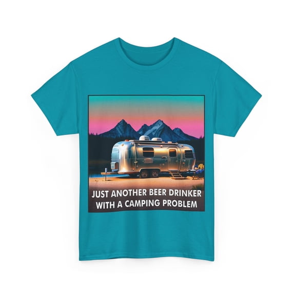 Just Another Beer Drinker With A Camping Problem RV Heavy Cotton T-Shirt