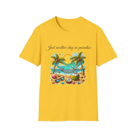 Just Another Day In Paradise Summer Beach Vibes Unisex Soft style T-Shirt