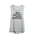thumbnail image 1 of Just Another Manic Momday Women's Fashion Sleeveless Muscle Workout Yoga Tank Top Sport Grey Medium, 1 of 3