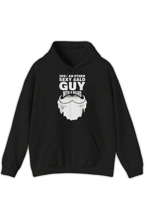 Just Another Sexy Bald Guy Bearded Funny Mens Hoodies, Cute Hoddies, Adjustable Drawstring Hood – Custom Fit For Head Coverage, Great For Walking The Dog – Easy And Warm,Hoodies For Men And Women,Sud