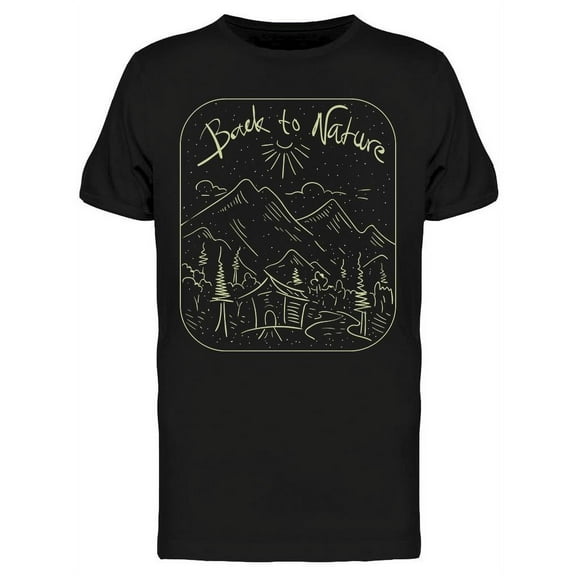 Just Back To Nature T-Shirt Men -Image by Shutterstock Men T-Shirt, Male x-Large