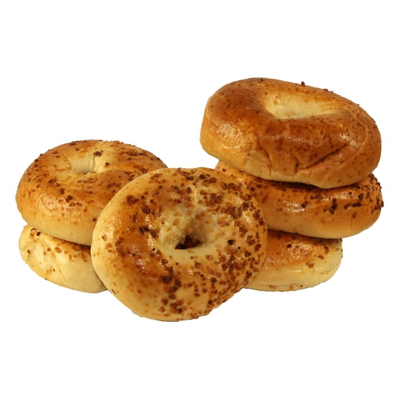 Just Bagels Garlic Bagel, 4 Ounce - 6 count per pack -- 8 packs per case