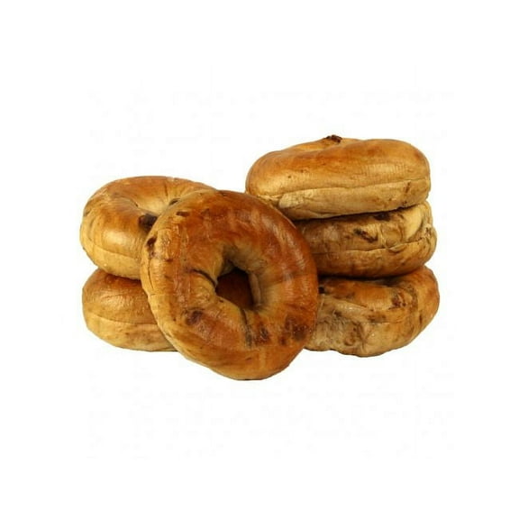 Just Bagels Sliced Cinnamon Raisin Bagel, 4 Ounce - 48 per case.