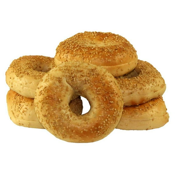 Just Bagels Sliced Sesame Bagel, 4 Ounce -- 48 per case.
