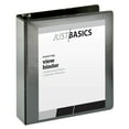 thumbnail image 1 of Just Basics Basic Round-Ring View Binder, 2" Rings, 61% Recycled, Black, 1 of 6